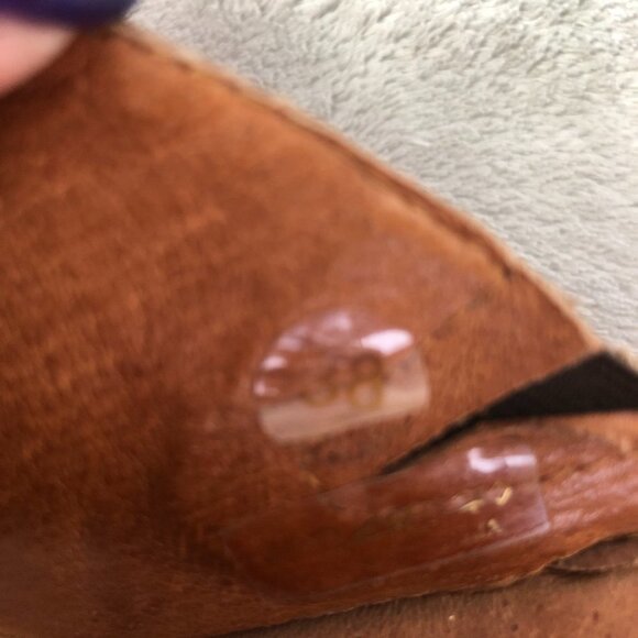 Josef Seibel Brown Leather Slip On Mules Size 38 (7.5 US) - Picture 13 of 16